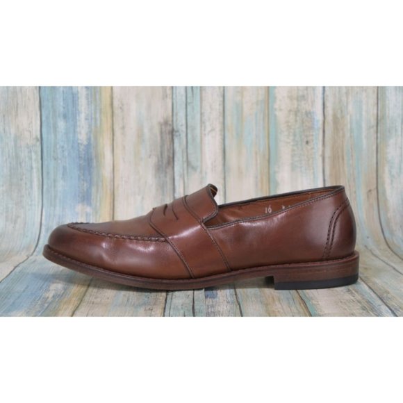 Allen Edmonds Randolph Men's Size 10 E Brown Leather Penny Loafers Bench Welt - Picture 6 of 12